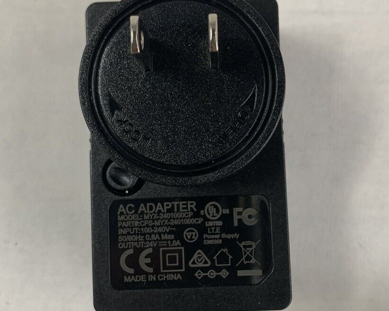Lot of 5 MYX-2401000CP 24V 1A AC Adapter Power Supply