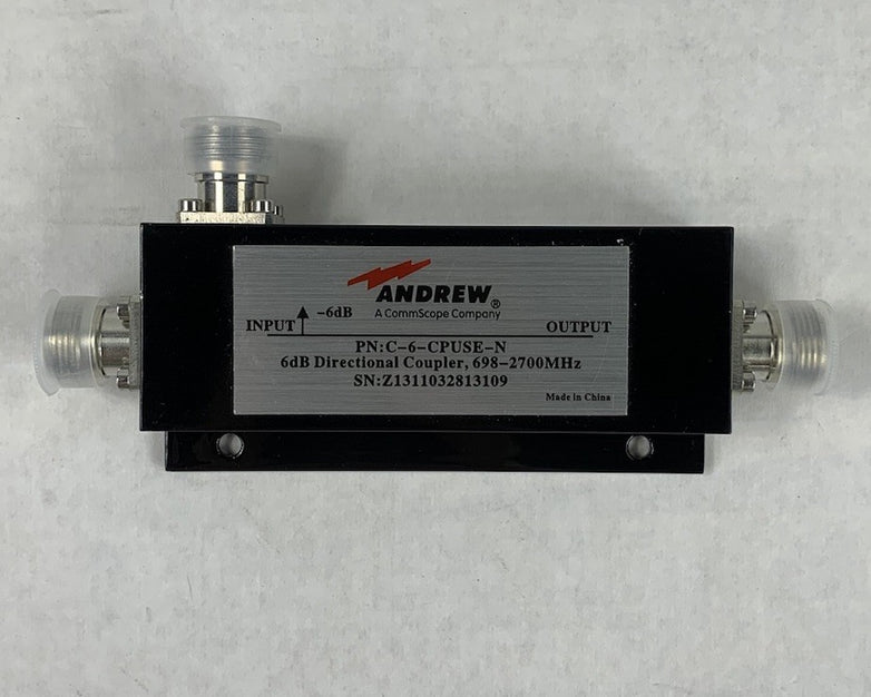 Andrew C-6-CPUSE-N 6dB 698-2700MHz Directional Coupler