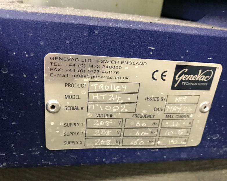 GeneVac HT-12 Series II Lot of 2 Evaporators w/ VC4000D & Edwards Pump HT-24