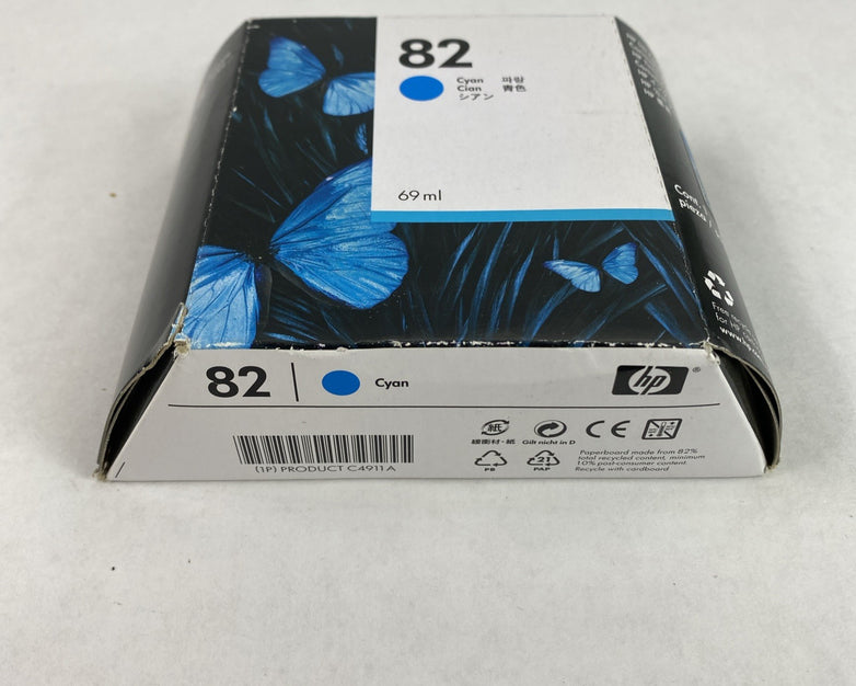 HP 82 Magenta 69ml w/ 82 Cyan 82 yellow Ink Cartridge Lot of 3