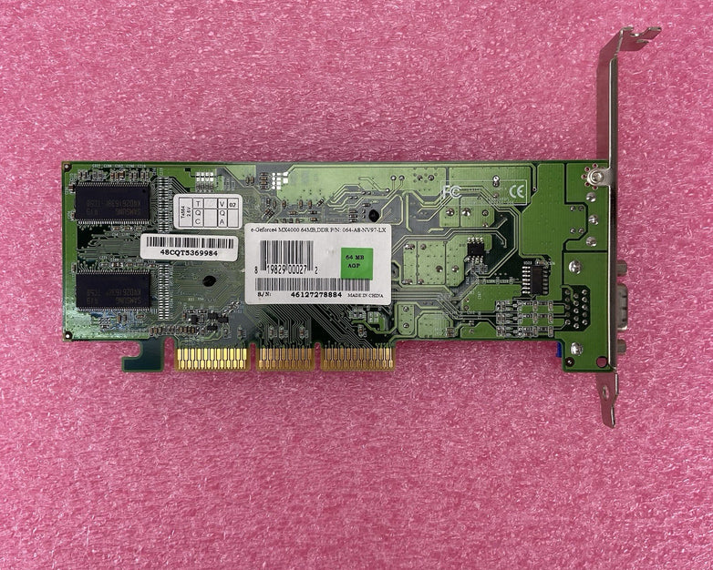 EVGA Nvidia GeForce MX400 64MB DDR 06-A8-NV97-LX AGP Graphics Card