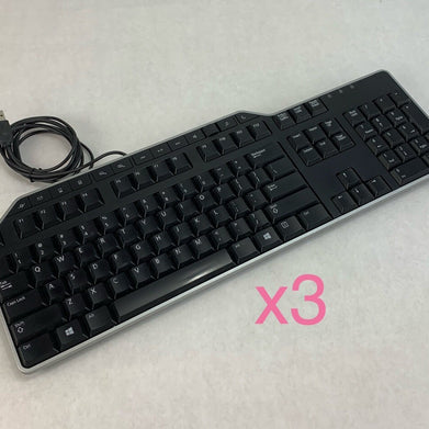 Dell KB522 Wired USB Keyboard (Lot of 3)