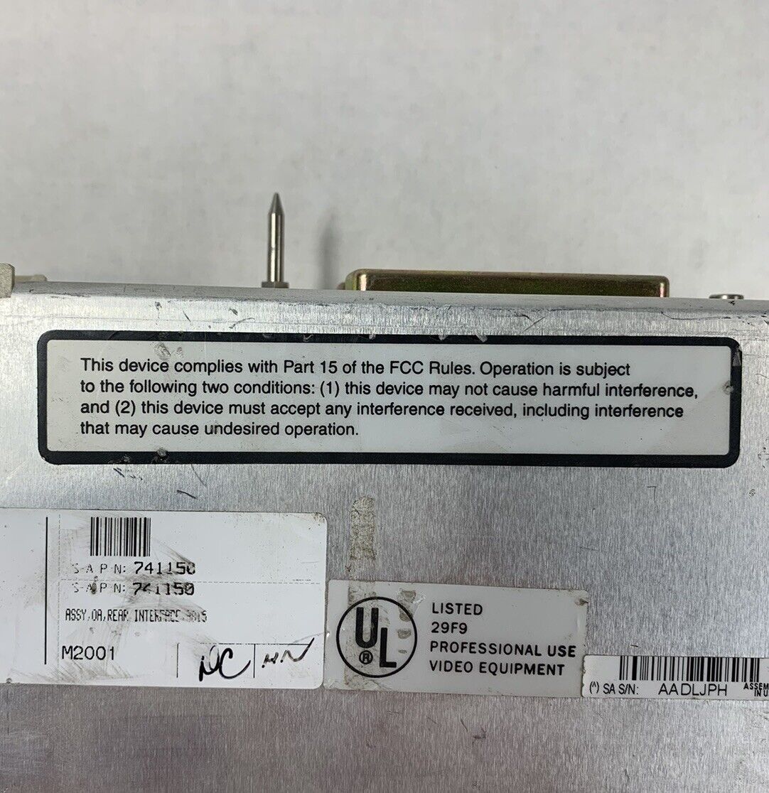Mendota Scientific Atlanta Backplane 741150 Rear Interface
