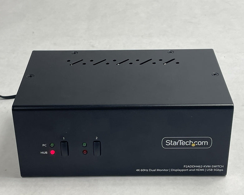 StarTech.com P2DD46A2-KVM-SWITCH 2-Port Dual-Monitor Power Tested