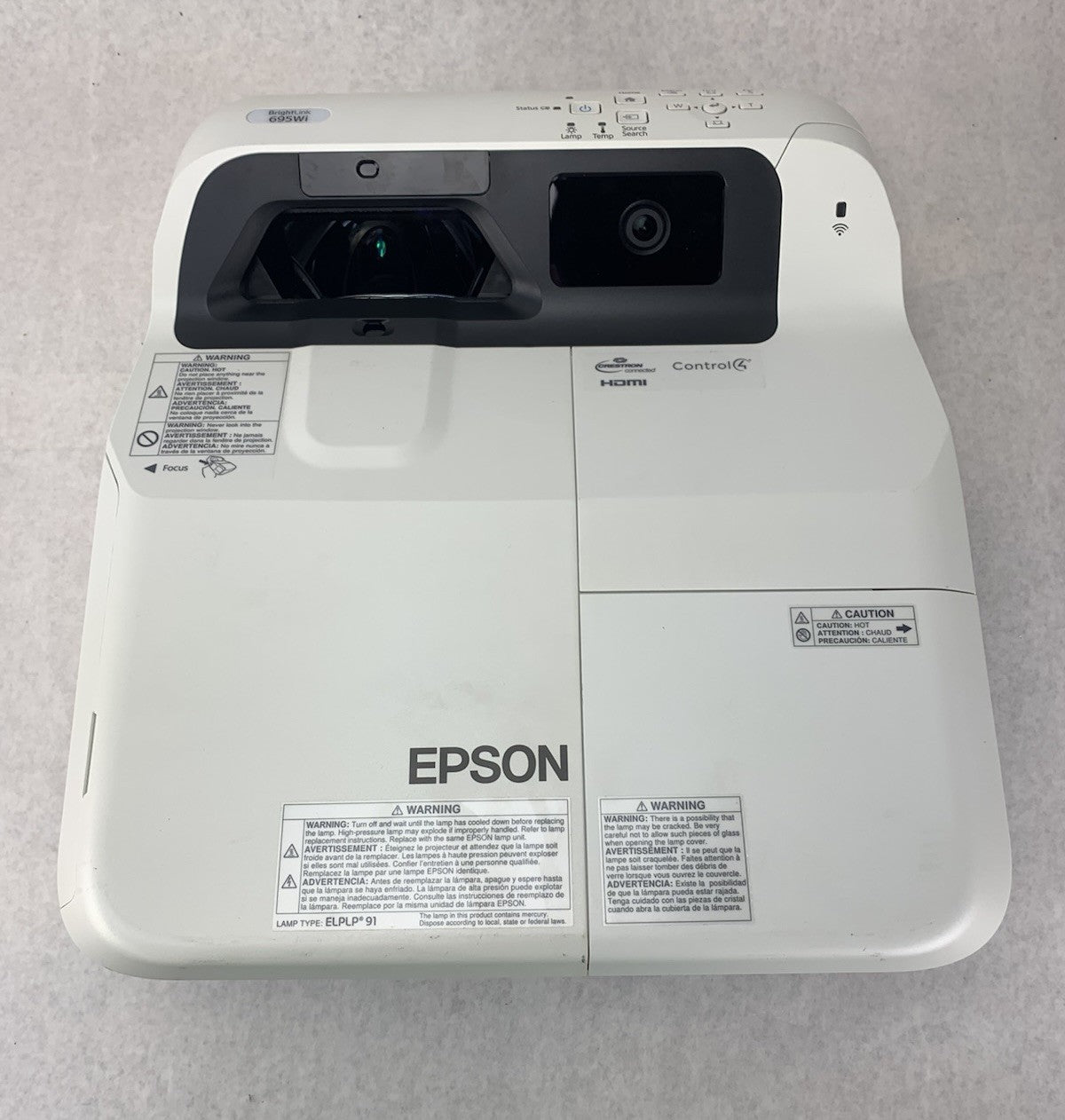 Epson PowerLite 695Wi H740A LCD Lamp Projector 26 Lamp Hours - No Remote5