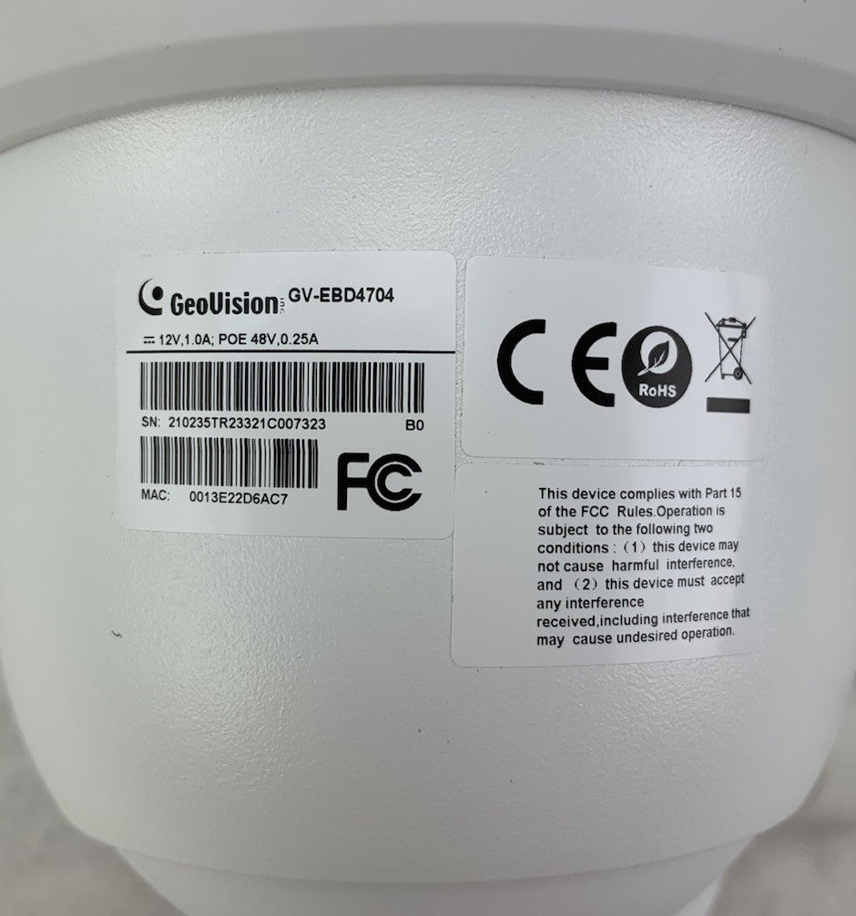 GeoVision GV-EBD4704 H.265 Outdoor IR Eyeball Dome Camera - Tested6