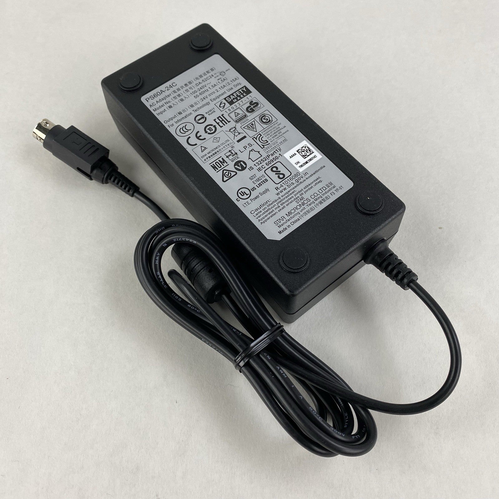 Star Micronics PS60A-24C 24V 2.15A AC Adapter (Lot of 15)
