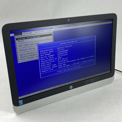 HP 23-r010 AIO Intel Pentium G3260T 2.9GHz 4GB No HDD No OS