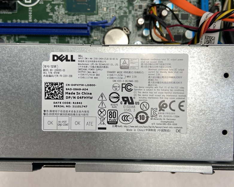 Dell Optiplex 3070 SFF Intel Core i5-9500 3GHz 8GB RAM No HDD No OS