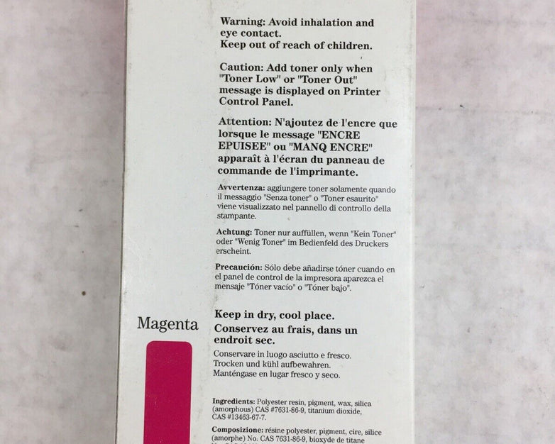 HP Color LaserJet Printers Color Toner C3104A Magenta Color LaserJet 5(M)