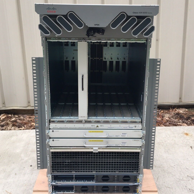 Cisco ASR-9010 Router Chassis W/ Fan Blades No Power Supply Hard Drives Removed