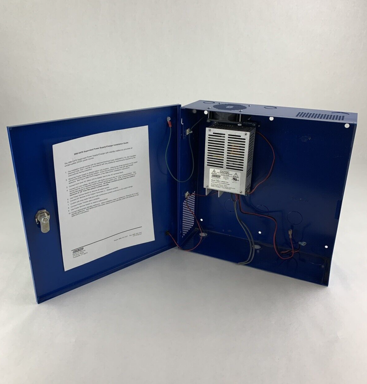 Schlage SBB-5APS Bright Blue Supervised Power Supply SBB-5 w/ Keys