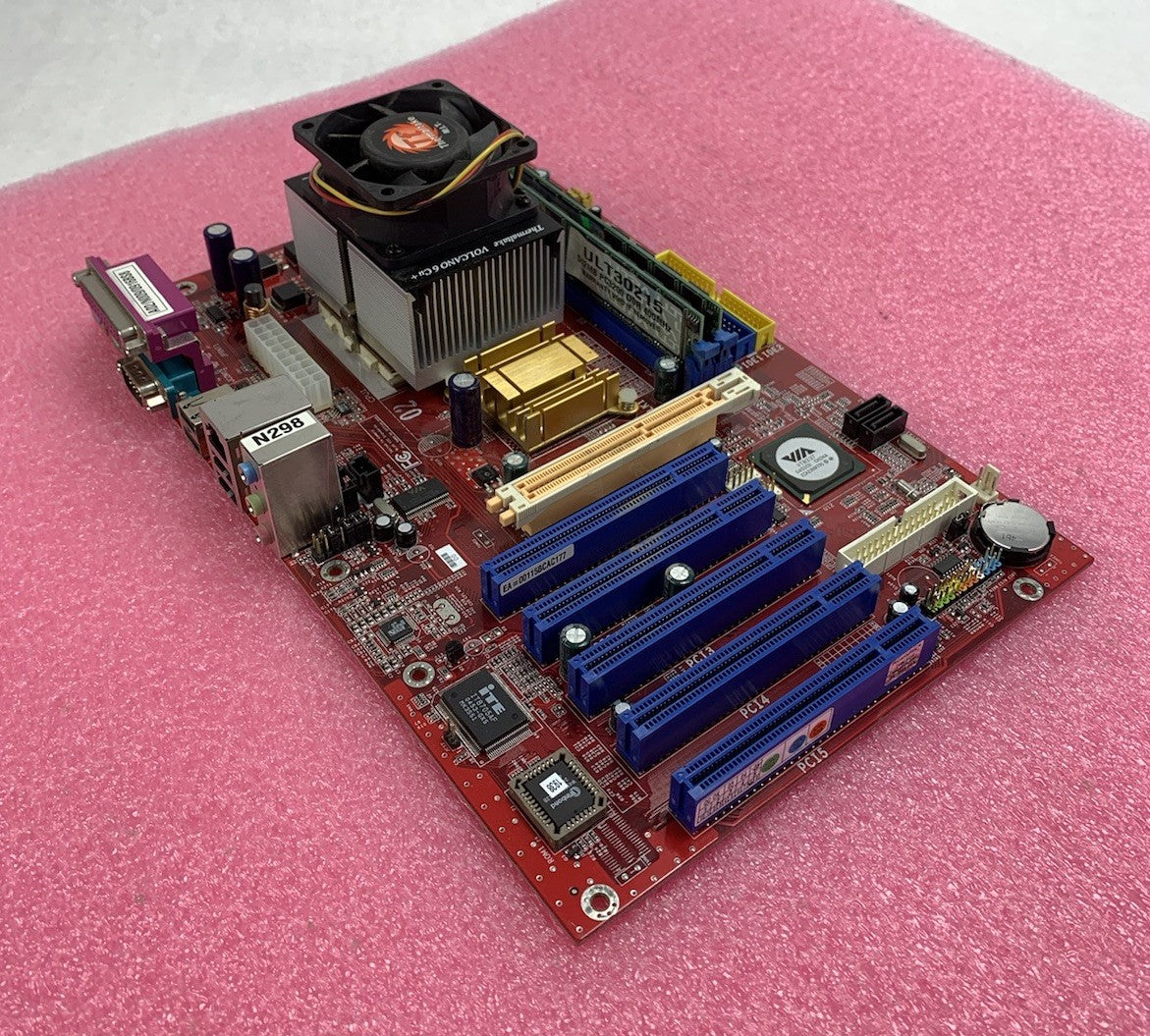 VIA KT600-8237 Motherboard AMD Athlon 1.1GHz 1GB RAM No Shield