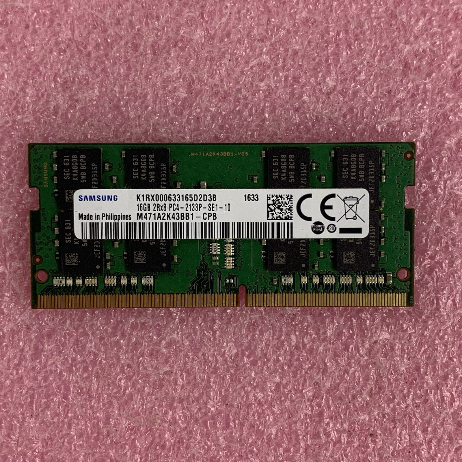 Samsung M471A2K43BB1-CPB 16 GB 2x8GB RAM DDR4 2133MHz Laptop Memory Ram1