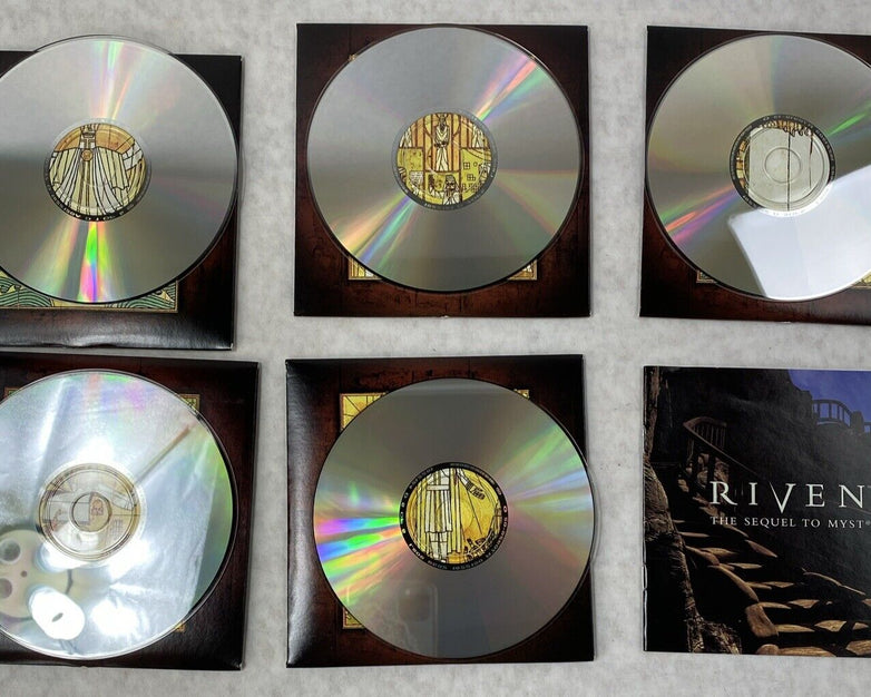 Riven 1997 + Myst 1993 Bundle MPC Classic Windows PC Game with Manuals