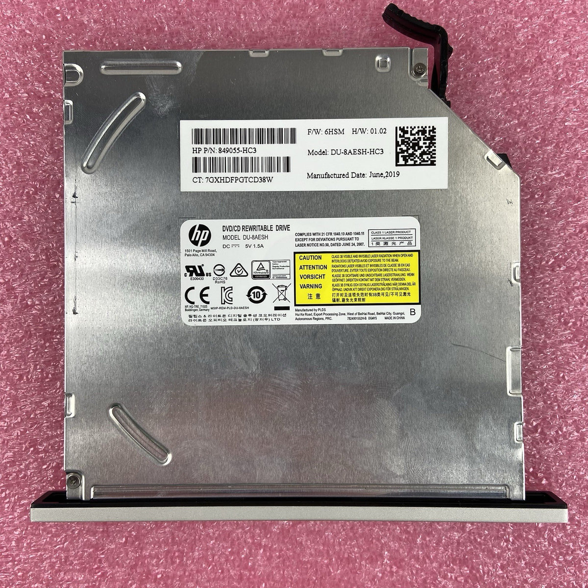 HP DVD/RC REWRITABLE DRIVE DU-8AESH-HC3 Internal Drive4
