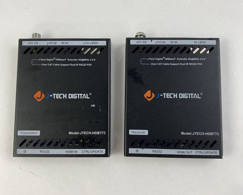 J-Tech Jtech-HDBT73 Digital HDBaseT HDMI Extender Transmitter and Receiver No AC