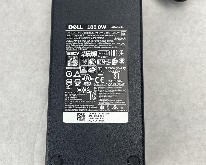 Dell HA180PM180/LA180PM180 19.5VDC, 180W AC Adapter Power Charger Lot of 2