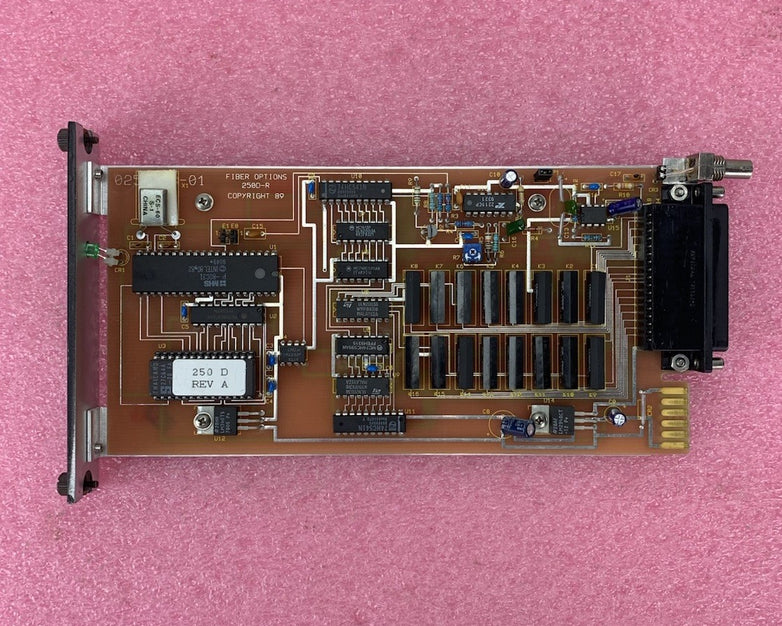 Fiber Options 250D-R-R/1BX3 Fiber Optic RX Receiver Card - Untested