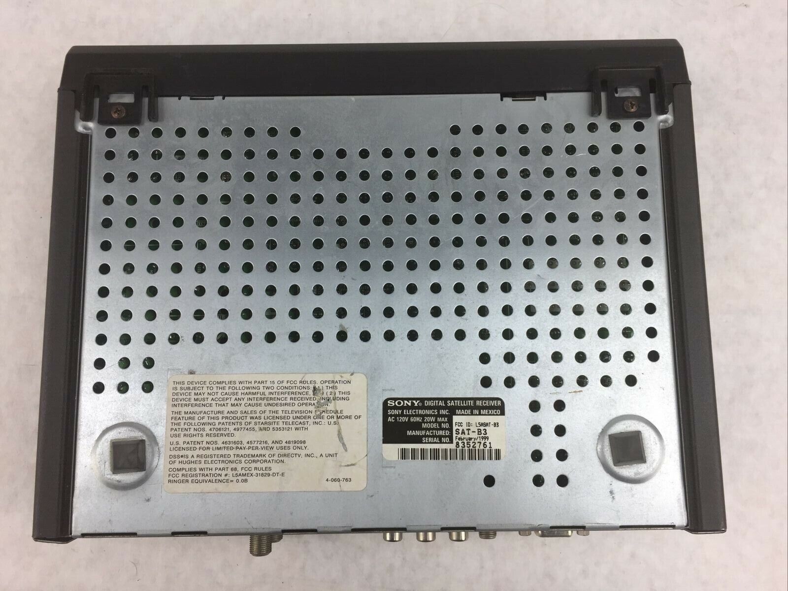 Sony SAT-B3 DIRECTV Digital Satellite Receiver