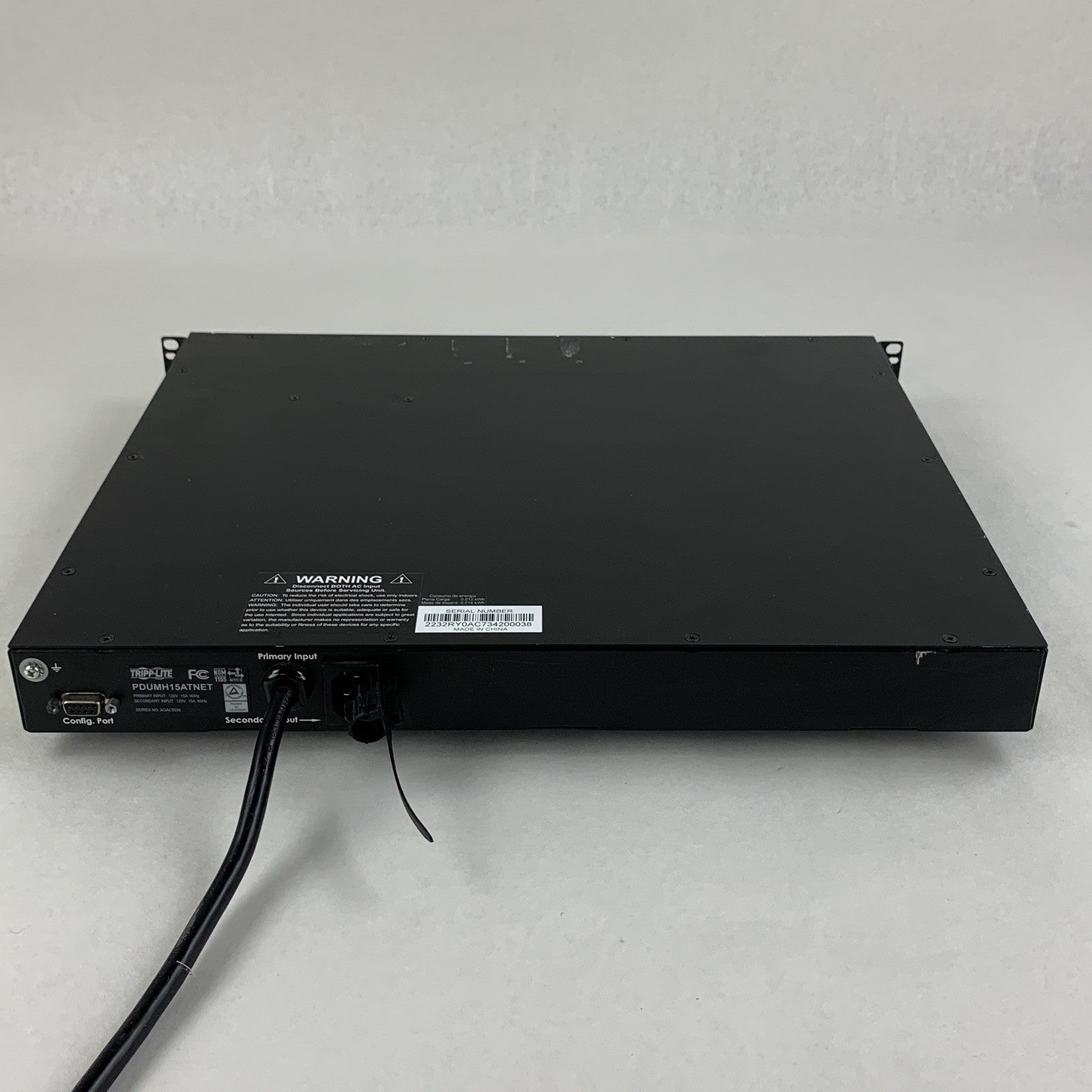 Tripp Lite PDUMH15ATNET 1U Rack-Mount PDU Power Tested Factory Reset