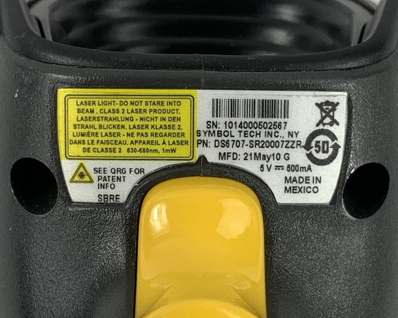 Symbol DS6707-SR20007ZZR USB-Wired Handheld Scanner