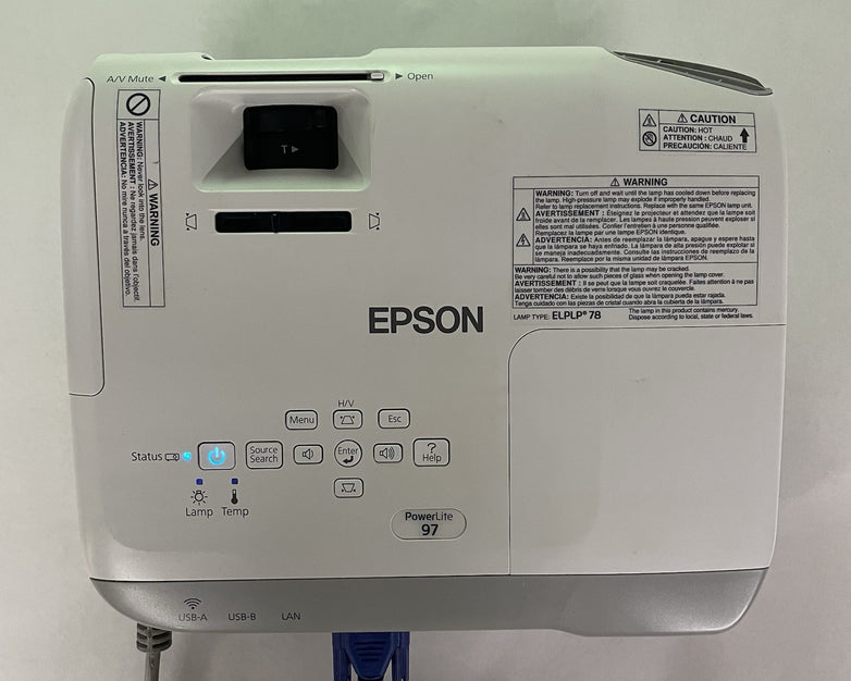 Epson H576A  PowerLite 1776W 3LCD WXGA Projector  (1199 Lamp Hours)