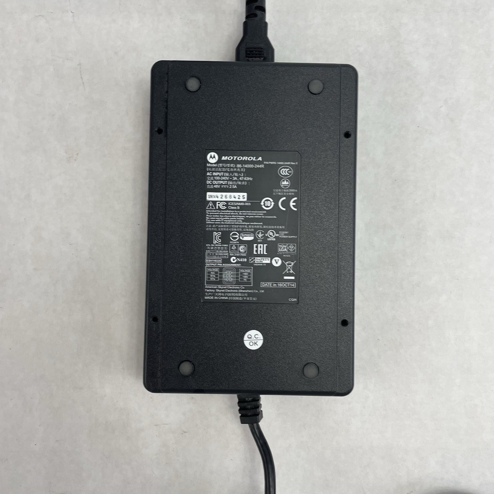 Motorola Power Adapter 6-Pin 48V 2.5A 86-14000-244R