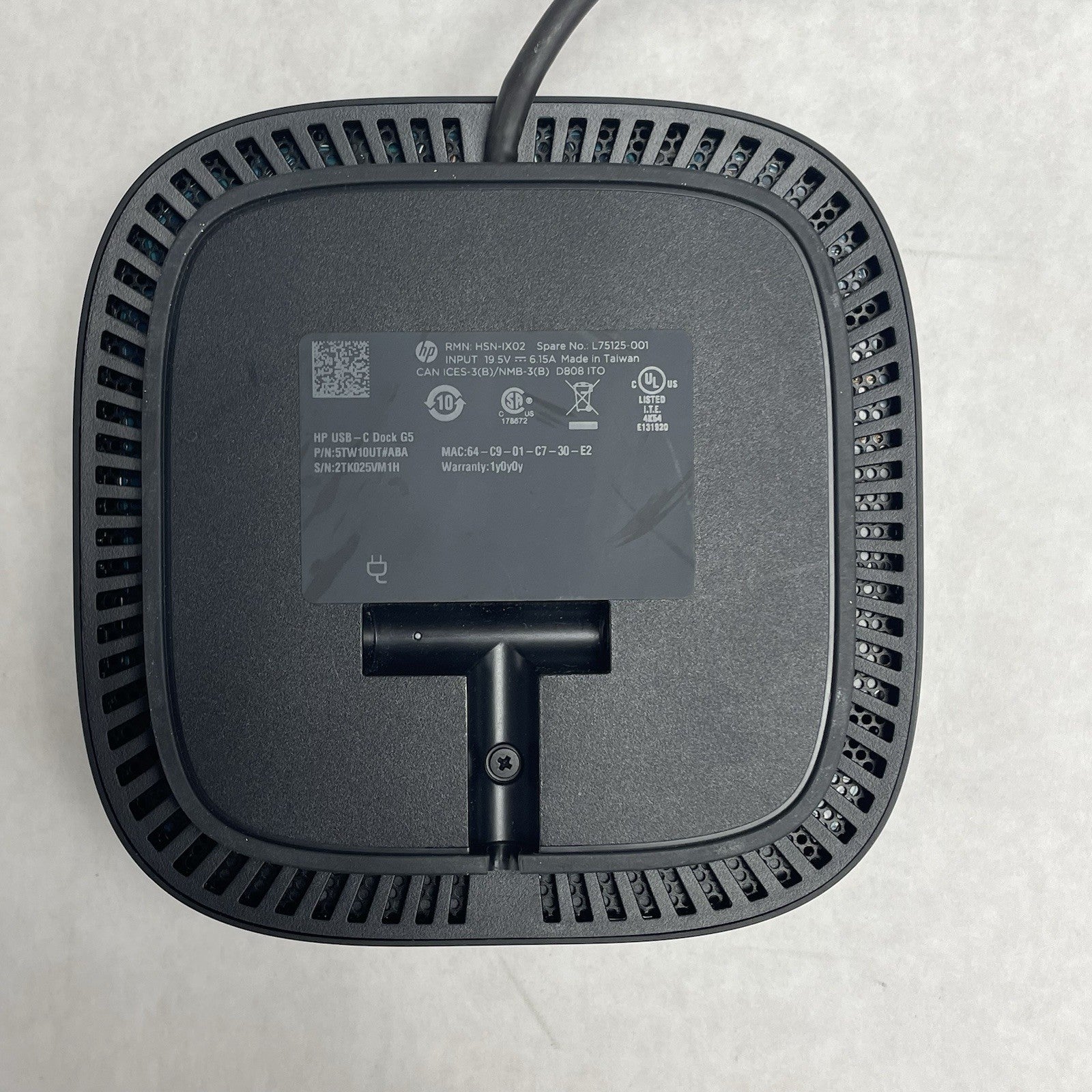 HP HSN-IX02 USB-C Dock G5