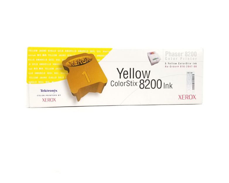 Xerox Phaser 8200 Yellow ColorStix Ink Color Printer 016-2047-00 5pk
