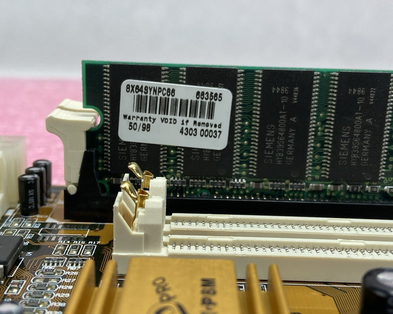 PC CHIPS M590 Motherboard AMD K6-2 3D MMX 149MHz 64MB RAM Baby AT 2x ISA