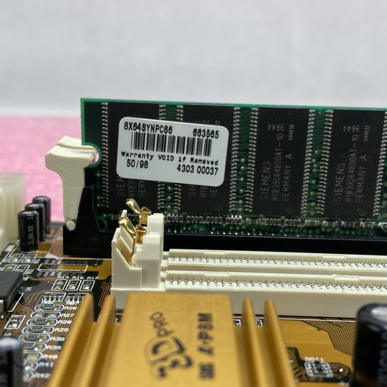 PC CHIPS M590 Motherboard AMD K6-2 3D MMX 149MHz 64MB RAM Baby AT 2x ISA10
