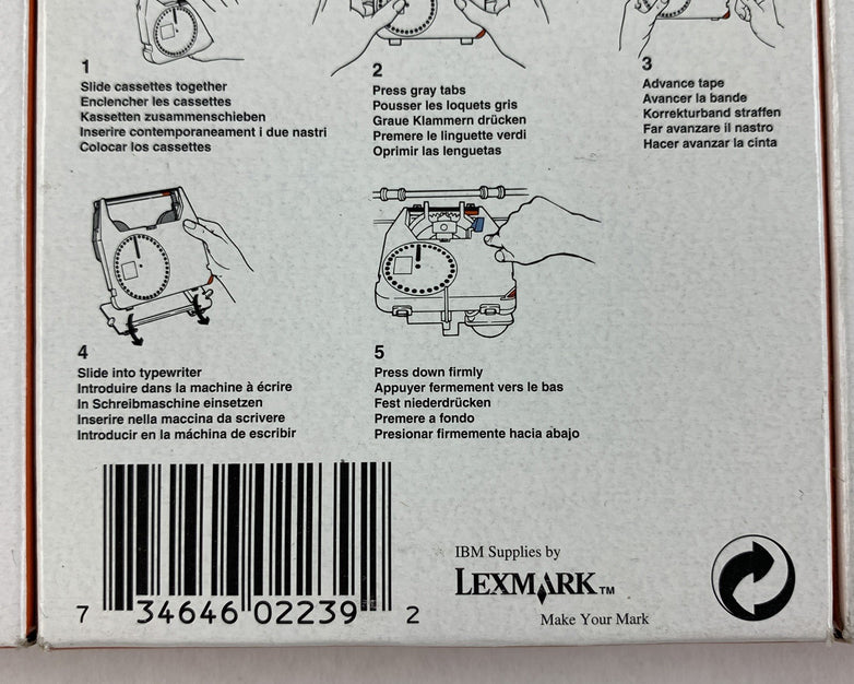 IBM 1337765 Easystrike Lift Off Correction Tape Cassette Lot of 3x