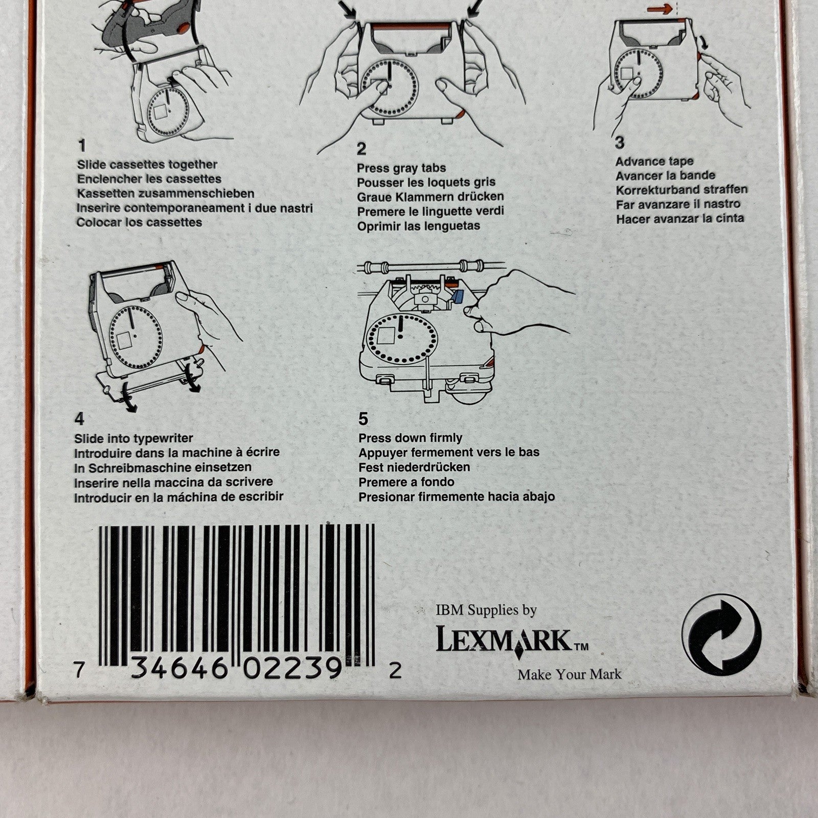 IBM 1337765 Easystrike Lift Off Correction Tape Cassette Lot of 3x