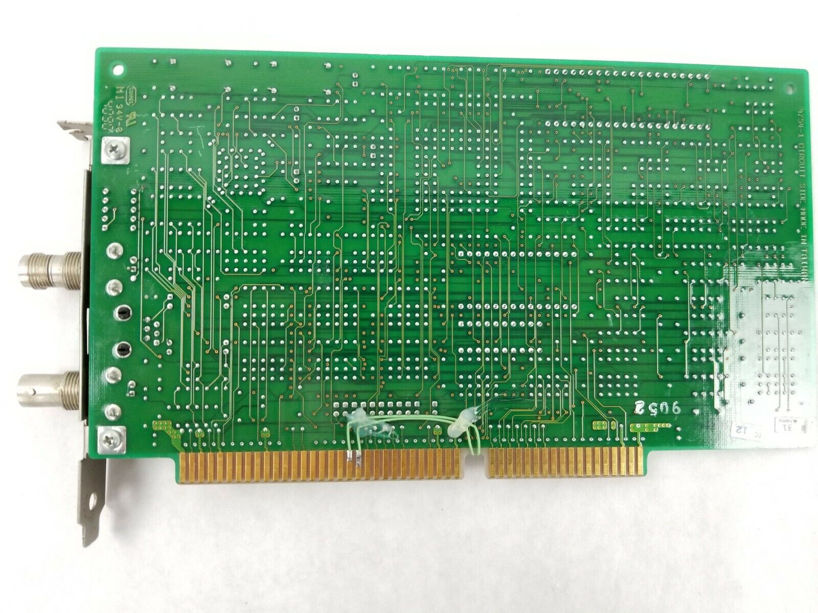 Wang Dual Coax Network Card 9754-1 16-bit ISA Card