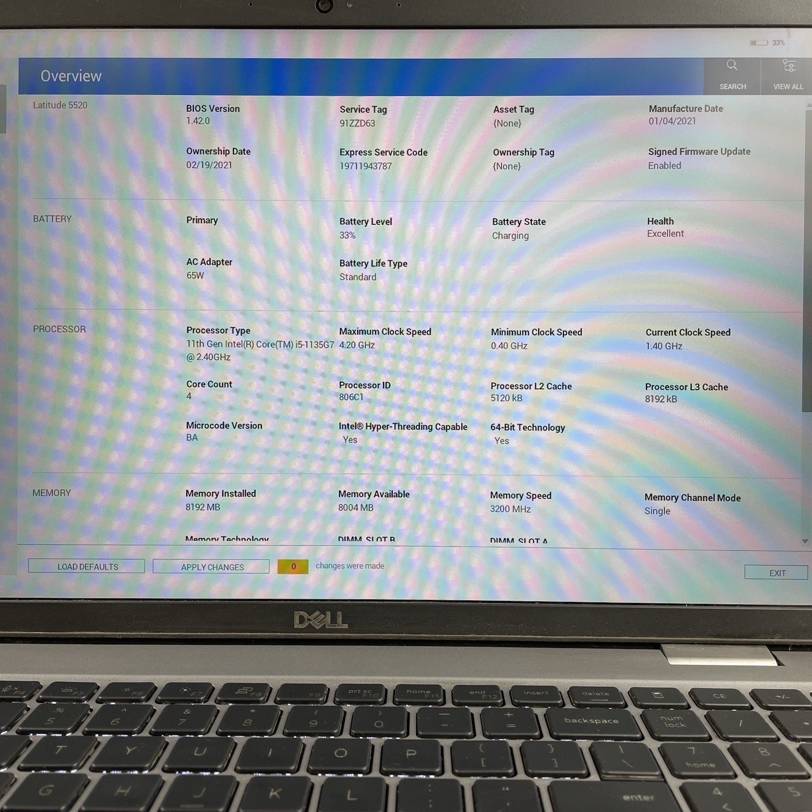 Dell Latitude 5520 15.6" i5-1135G7 1.40 GHz 8 GB RAM No SSD/OS/AC - Bad Paint4