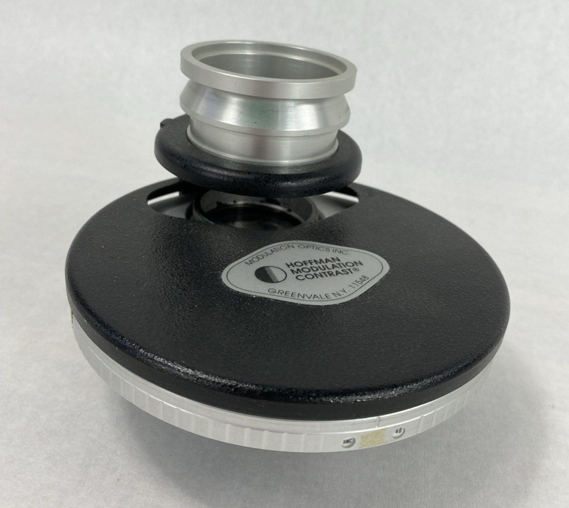 Hoffman Modulation Contrast Turret Condenser Leica Microscope 40mm WD / .5NA