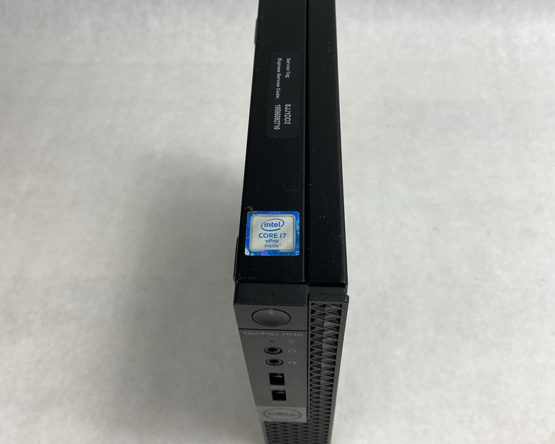 Dell Optiplex 7040 Micro Intel Core i7-6700T 2.8GHz 16GB RAM w/AC No HDDOS