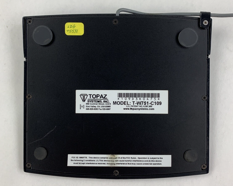Topaz T-W751-C109 Signature Pad Untested