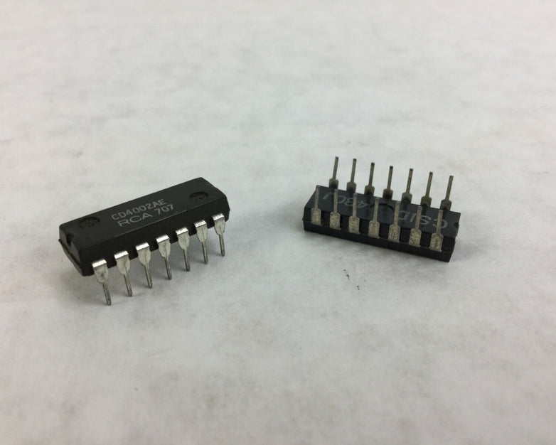 Genuine RCA CD4002AE Integrated Circuit  14 Pin Dip  Lot of 10