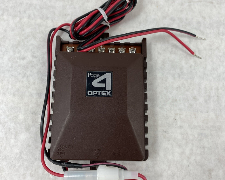 Optex WG-5 Page 4 Vehicle Alarm System