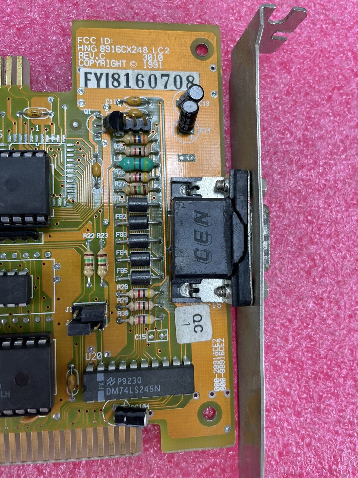 Trident Microsystems Inc VGA Card 8916CX248LC2 ISA 1991