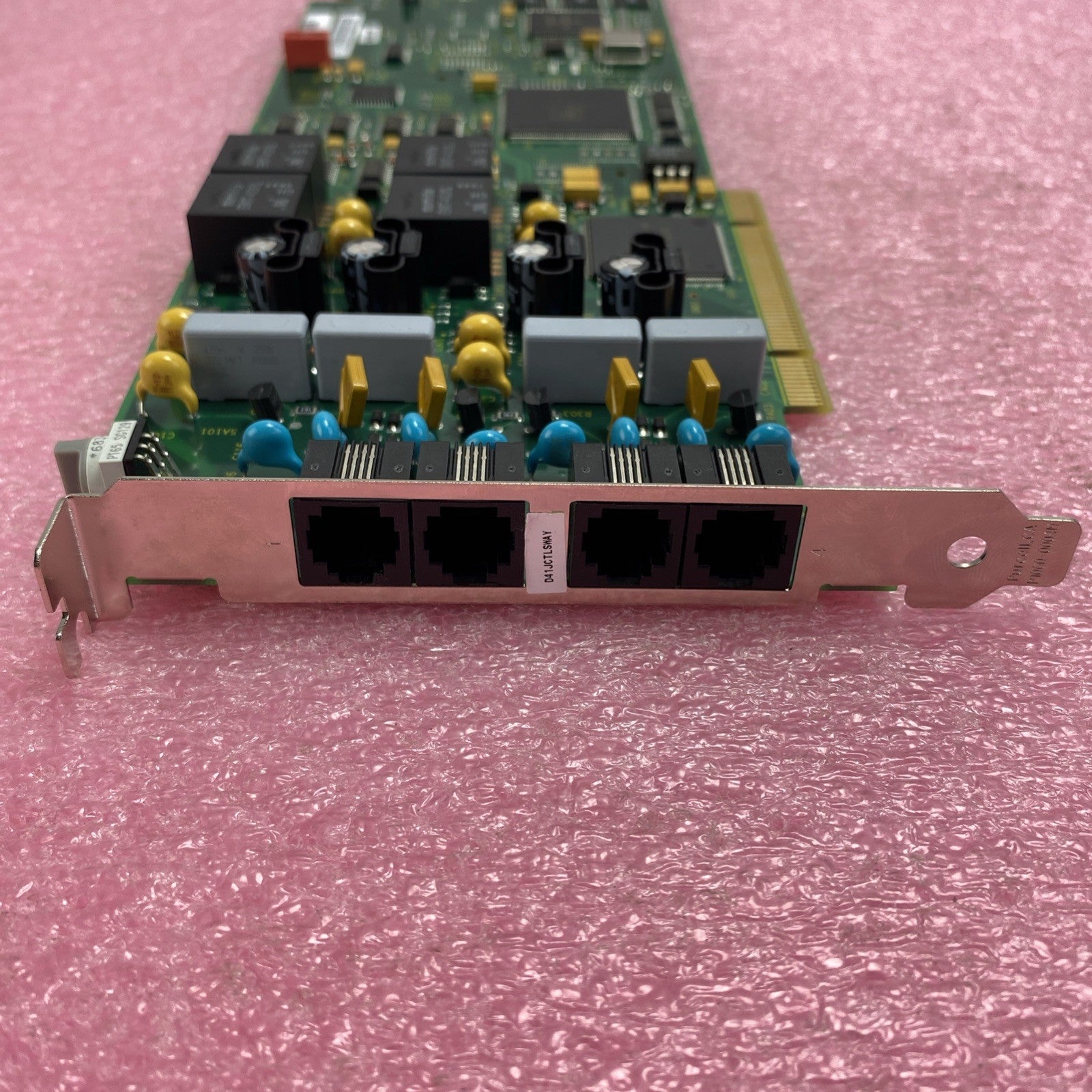 Lot of 3 Dialogic PCI Voice Fax Board D/41JCT-LS w/ CT Bus Cable3