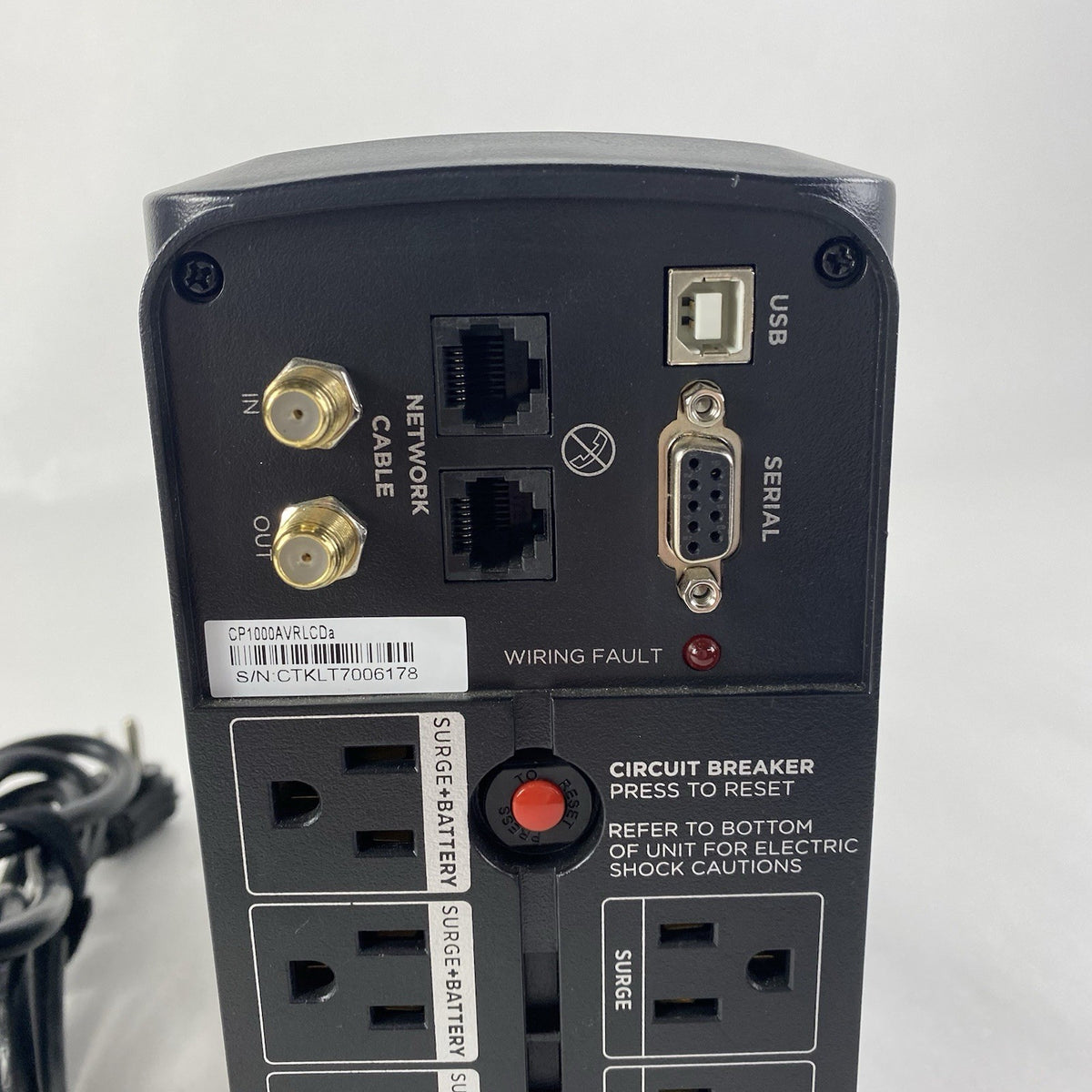 Cyber Power CP1000AVRLCD 1000VA 600W 9 Outlet Battery Backups - Tested5