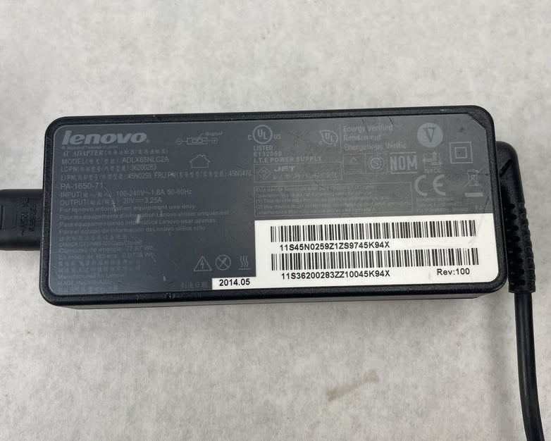 OEM Lenovo ADLX65NLC2A Thinkpad Charger Lot of 4