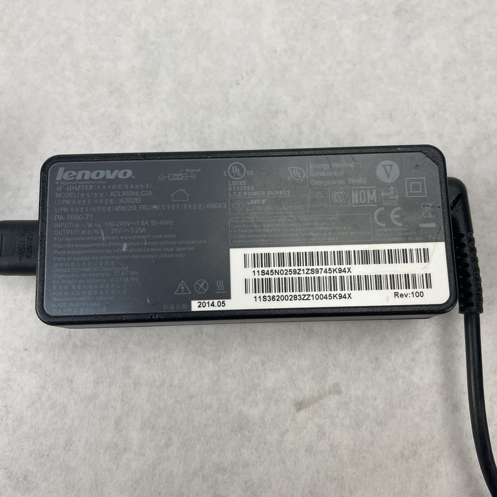 OEM Lenovo ADLX65NLC2A Thinkpad Charger Lot of 44
