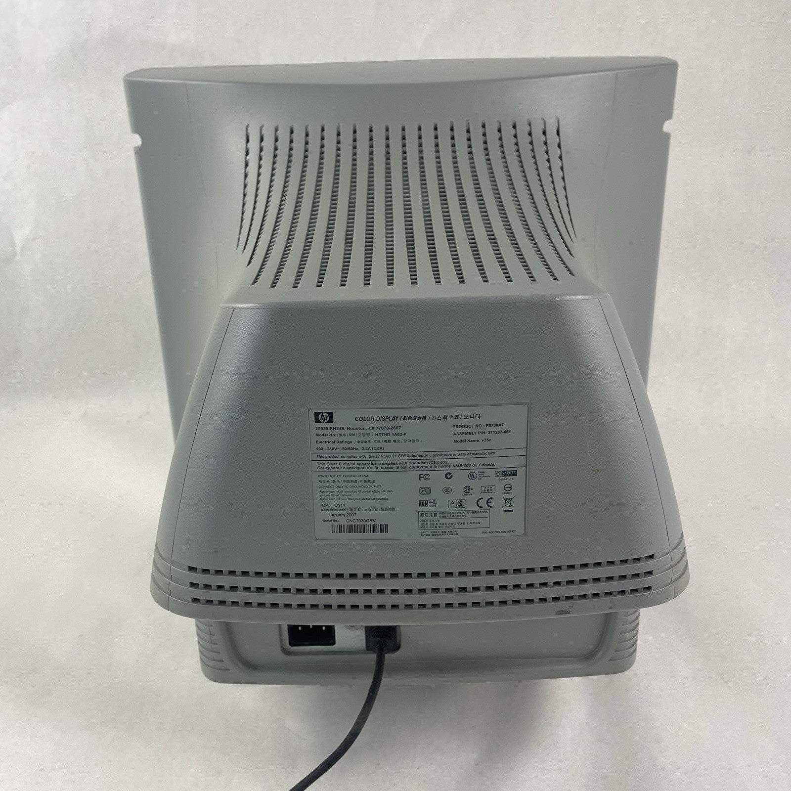 HP v75 Monitor 17" Retro CRT TV Monitor with Stand7