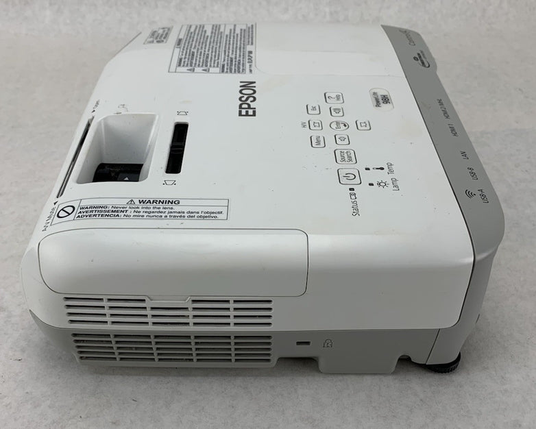 Epson PowerLite 98H H687A LCD Lamp Projector 1925 Lamp Hours - No Remote