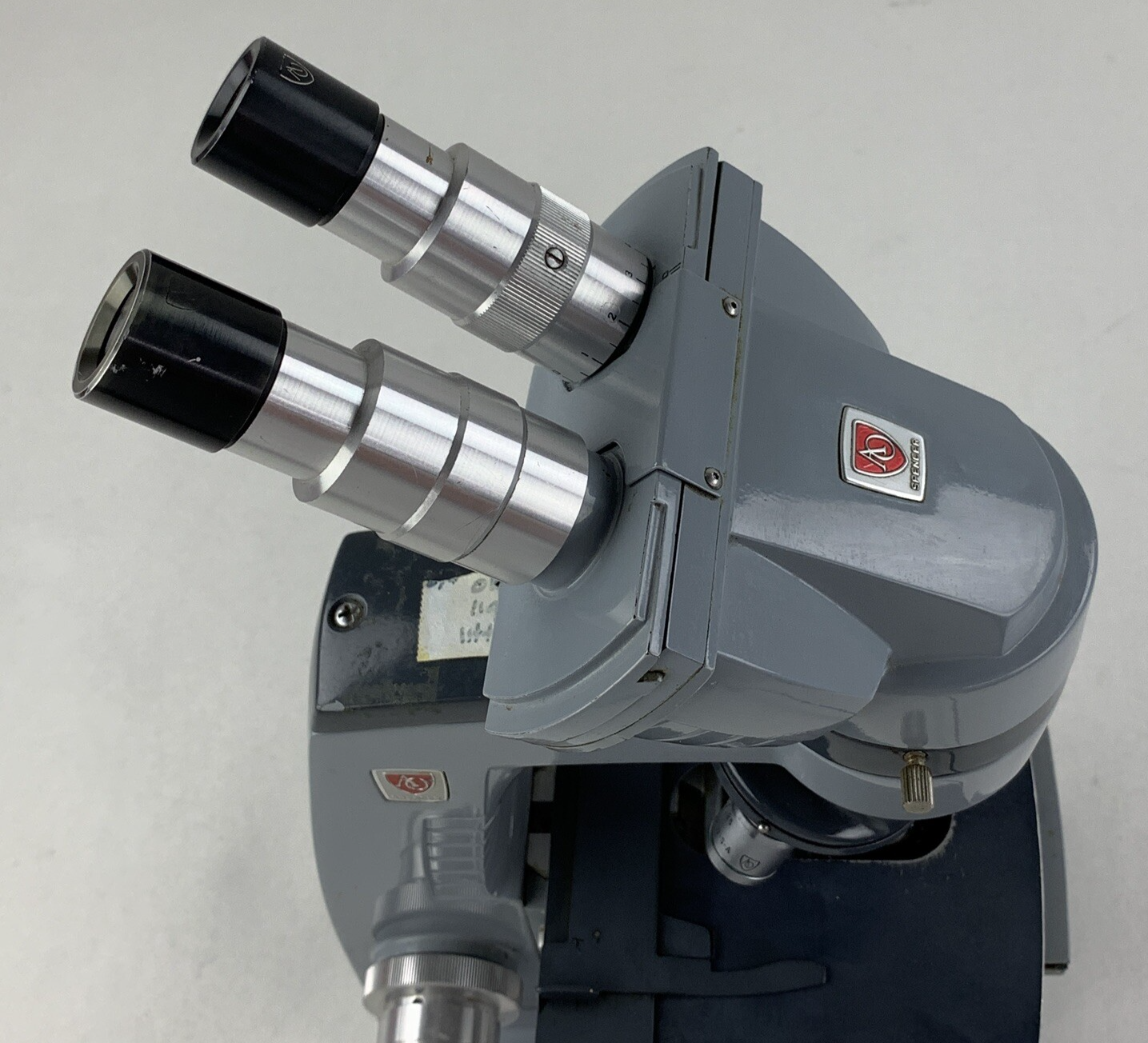 American 1037 Spencer Laboratory Microscope 100/1.25, Oil 10/.25, 45x NA 56