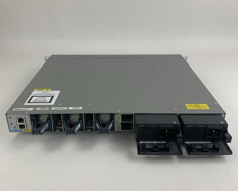 Cisco WS-C3850-48P-L V07 48-Port PoE Switch Tested w/ C3850-NM-4-10G 2x PSU